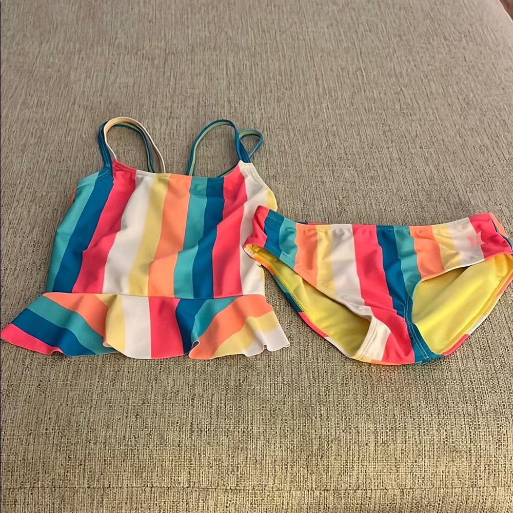 Hurley Two-Piece Girls Bathing Suit